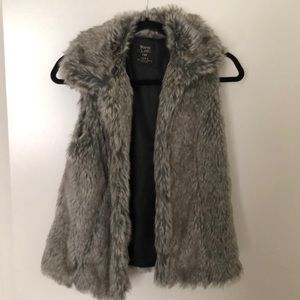 Faux fur vest